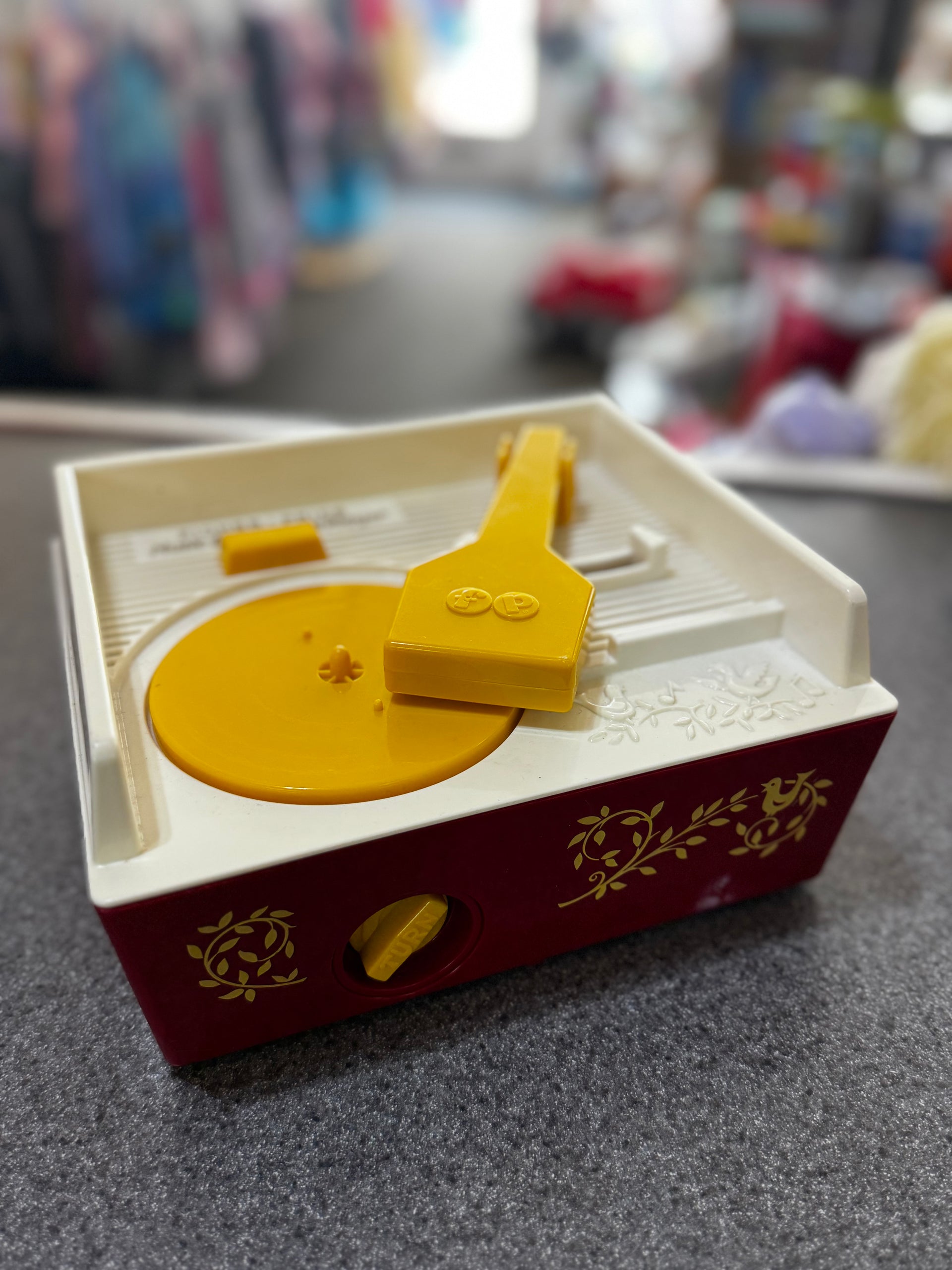 vintage Fisher-Price Music Box Record Player
