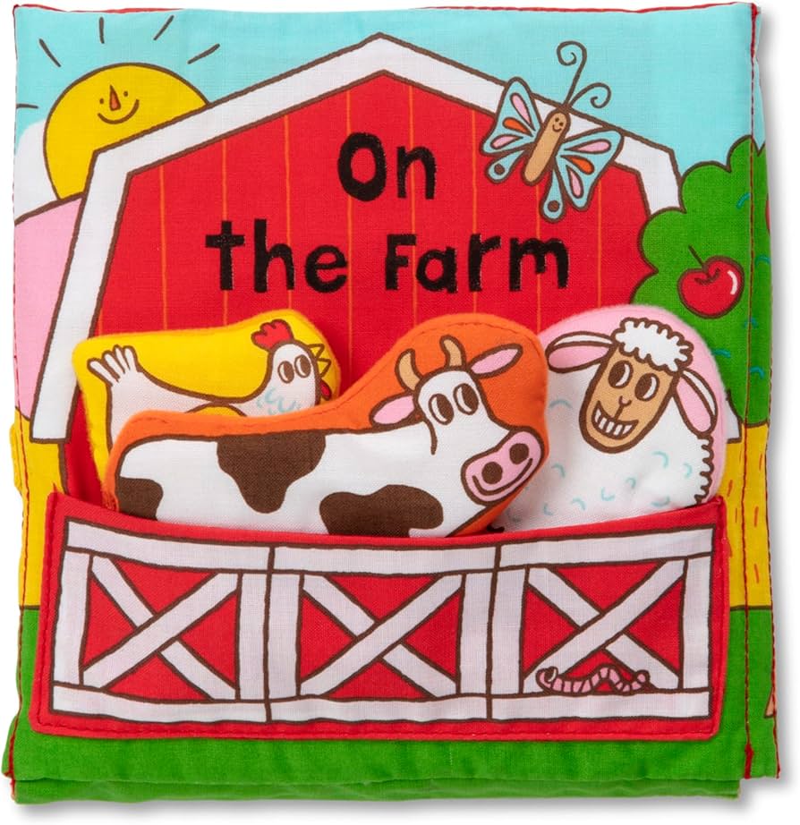 New Melissa &Doug K’s Kids On the Farm Cloth Activity Book