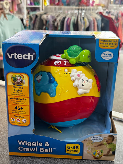 New VTech Wiggle & Crawl Ball, an interactive infant toy