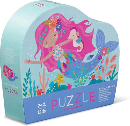Crocodile Creek Mermaid 12-Piece Mini Jigsaw Puzzle