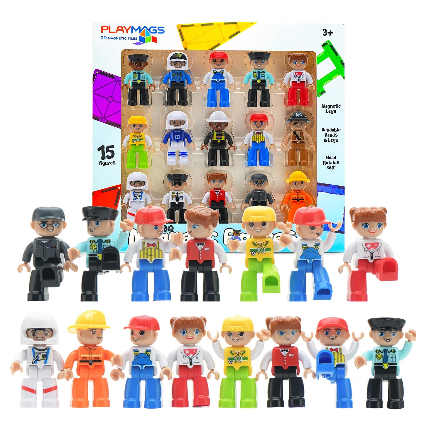 New Playmags 3D Magnetic Figures