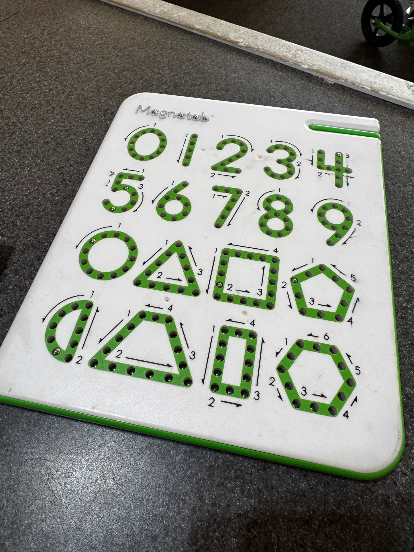 Magnatab Numbers & Shapes sensory drawing tablet by PlayMonster.