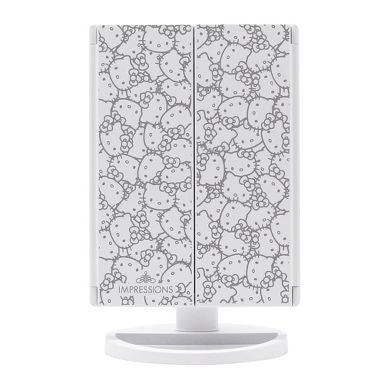 New Hello Kitty Super Cute Trifold and Compact Mirror Bundle by Impressions Vanity