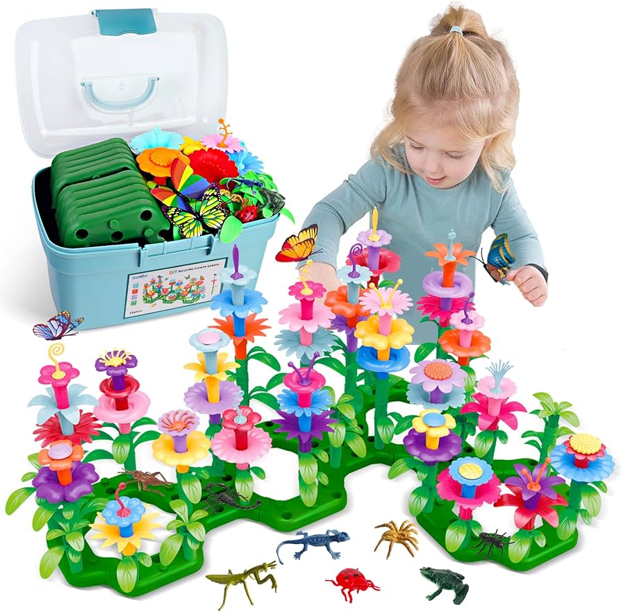 New 156 DIY Building Flower Garden