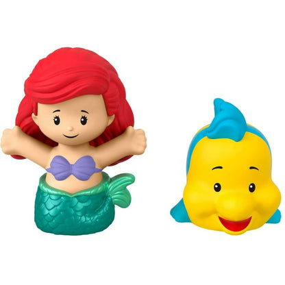 Fisher-Price Little People Disney Princess Ariel and Flounder figures.