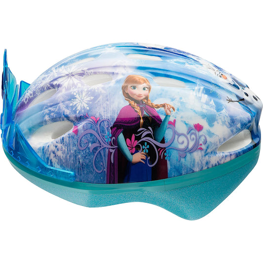 Bell Disney Frozen 3D Tiara blue toddler bike helmet.