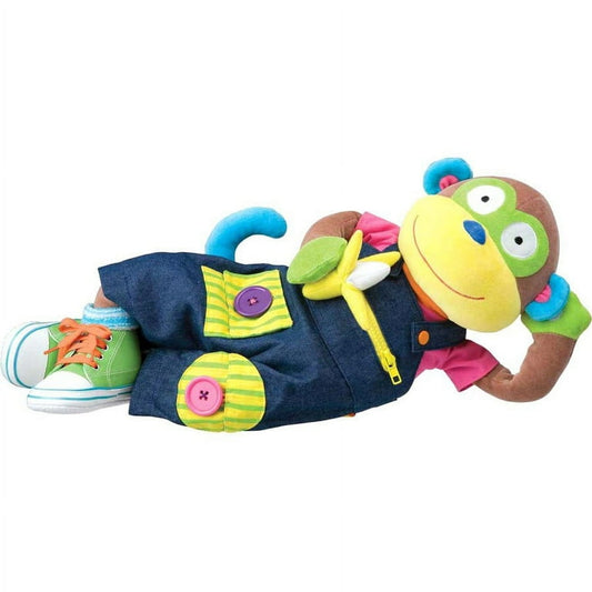 plush Alex Toys Little Hands Learn to Dress Monkey educational doll.