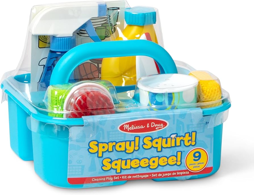 New Melissa & Doug Spray, Squirt & Squeegee Play Set - Pretend Play Cleaning Set