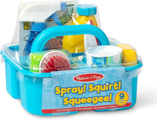 New Melissa & Doug Spray, Squirt & Squeegee Play Set - Pretend Play Cleaning Set