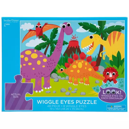 Dinosaur Wiggle Eyes Puzzle