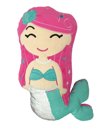 reversible sequin mermaid pillow