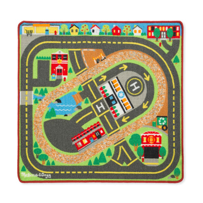 Melissa & Doug Deluxe Multi Vehicle Activity Rug