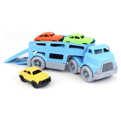 Green Toys Car Carrier Vehicle Set Toy with 3 Mini Cars