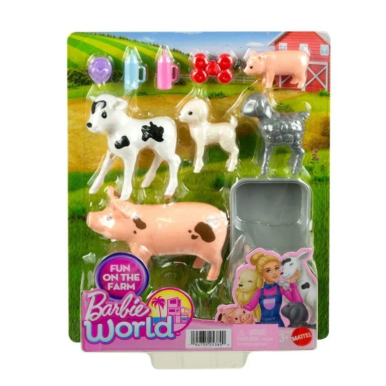 New~ Barbie World Farm Playset