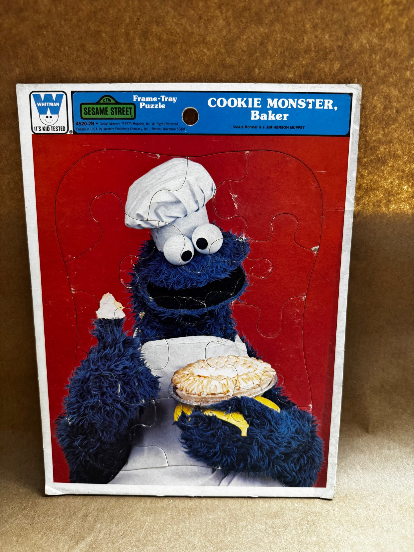 Vintage Sesame Street Frame Tray Board Puzzles