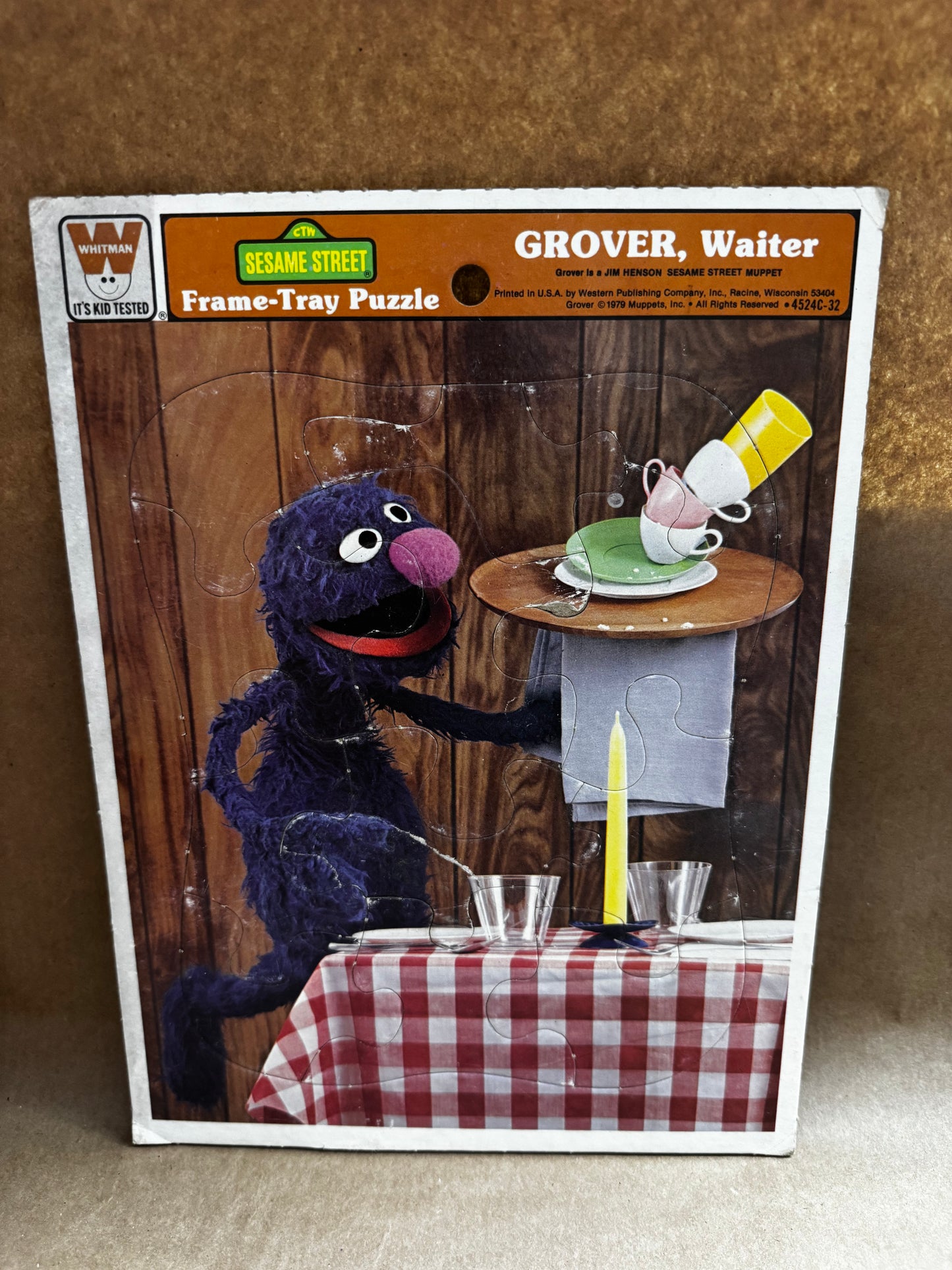 Vintage Sesame Street Frame Tray Board Puzzles
