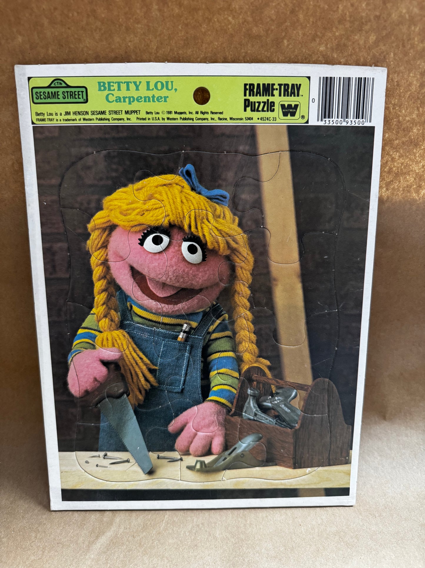 Vintage Sesame Street Frame Tray Board Puzzles