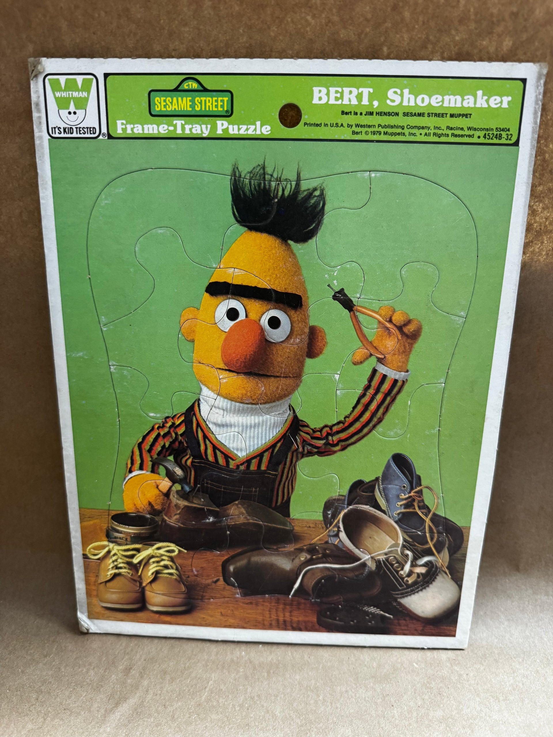Vintage Sesame Street Frame Tray Board Puzzles