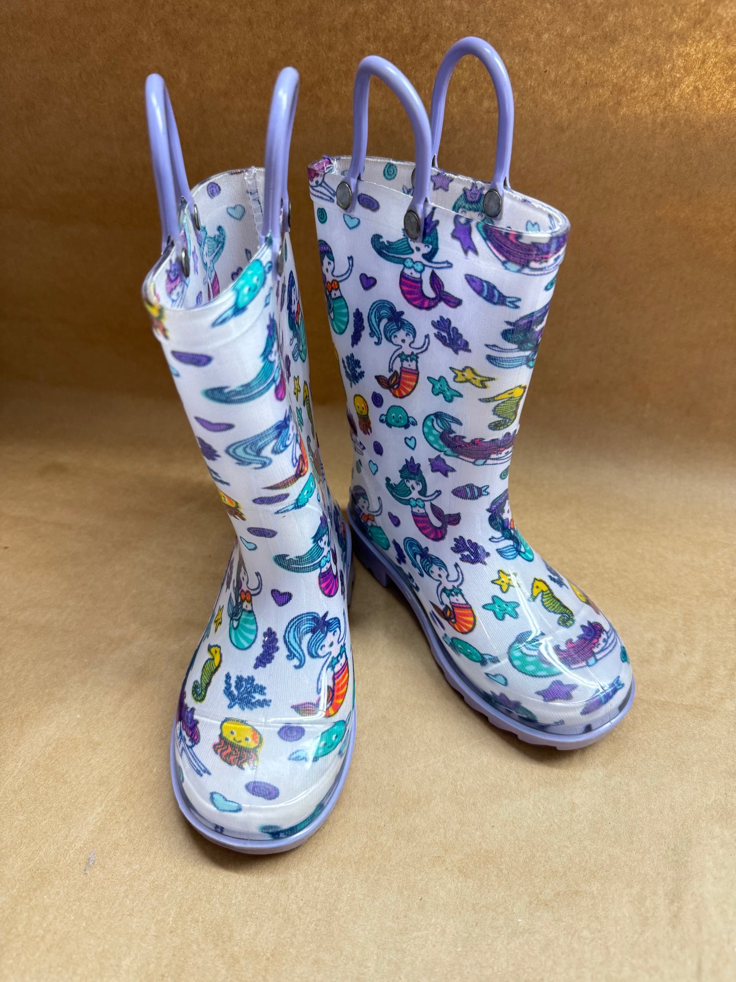 Toddler 8 Mermaid Printed Rain Boot