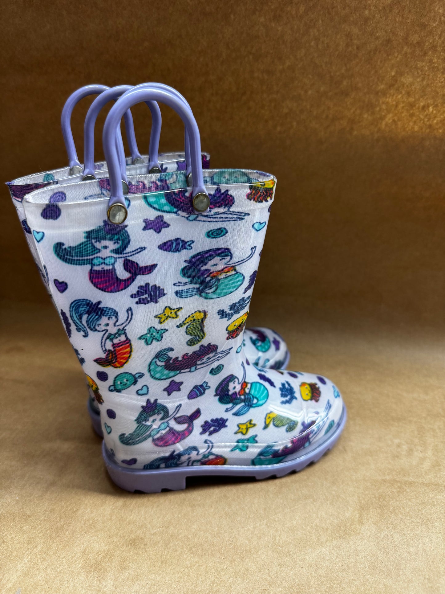 Toddler 8 Mermaid Printed Rain Boot