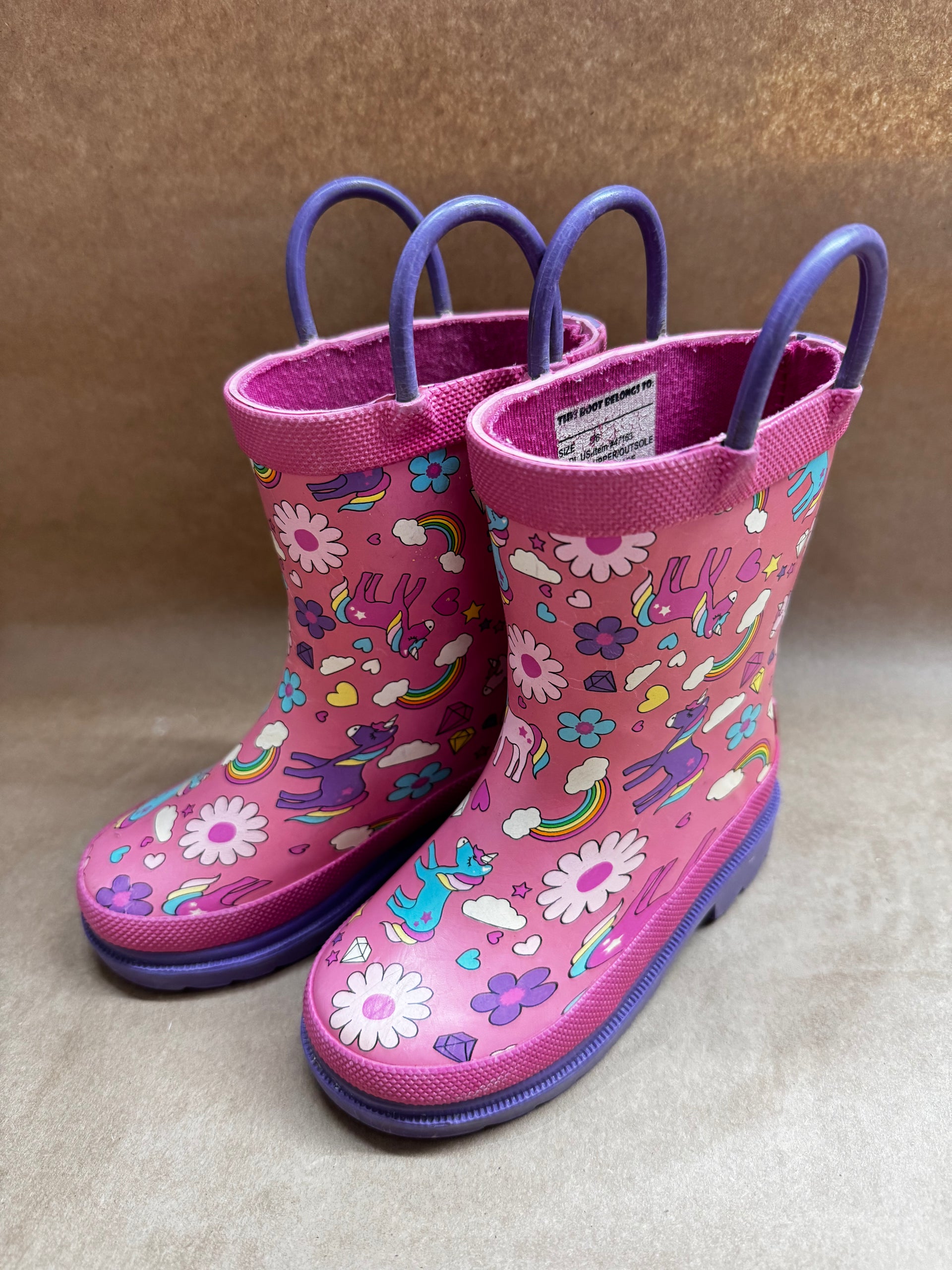 Toddler 5/6 Lily & Dan Unicorn, Rainbow print