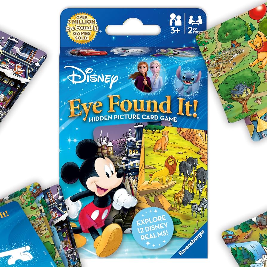Ravensburger Eye Found It! World of Disney Card Game - Fun and Educational Spot It