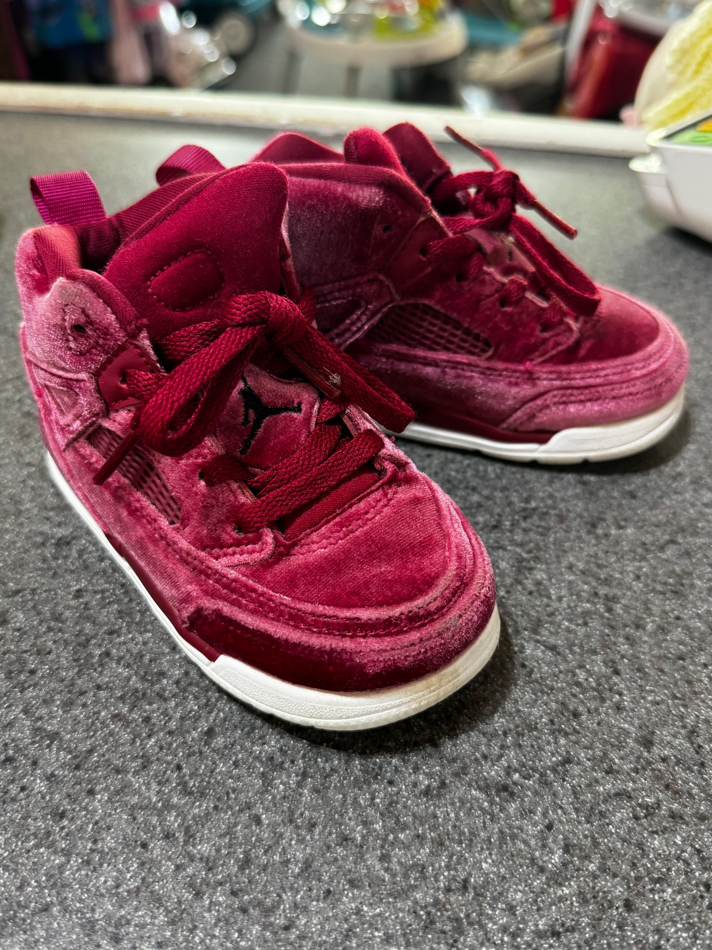 Size 7 Toddler Jordan Spizike "Noble Red" sneakers