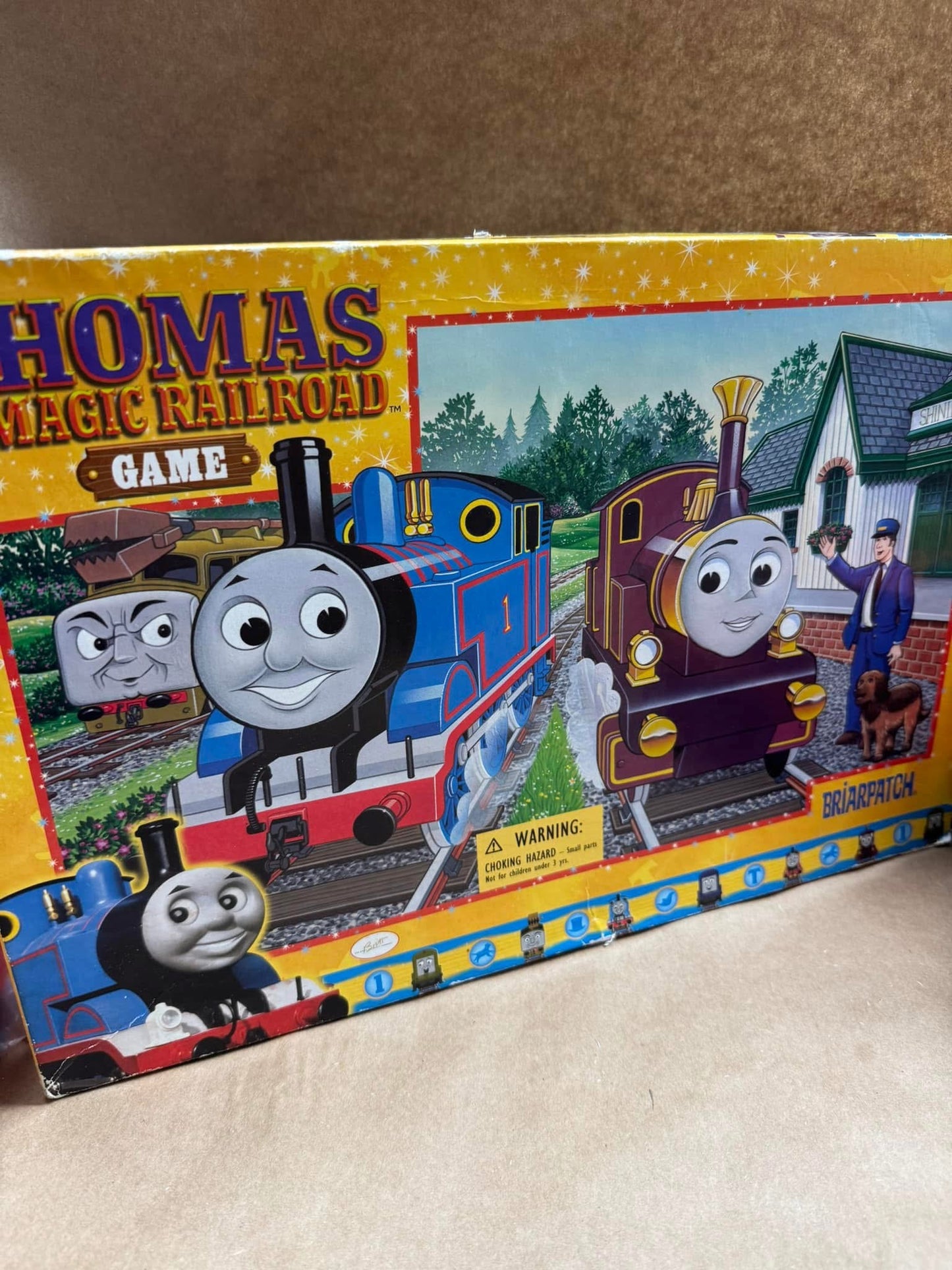 vintage 2000 Briarpatch Thomas and the Magic Railroad board game.