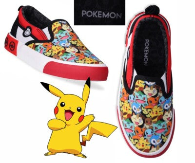 New~ Pokémon Big Kids Slip-on Sneakers size 2