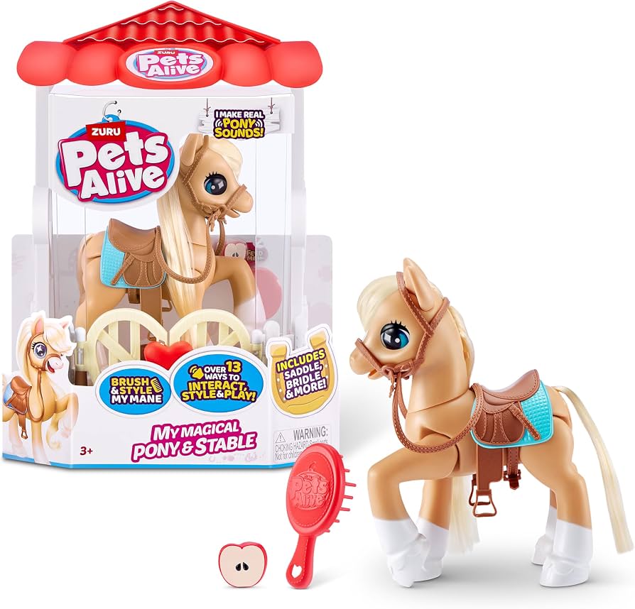 New~ zurz Pets alive my magical pony & Stable