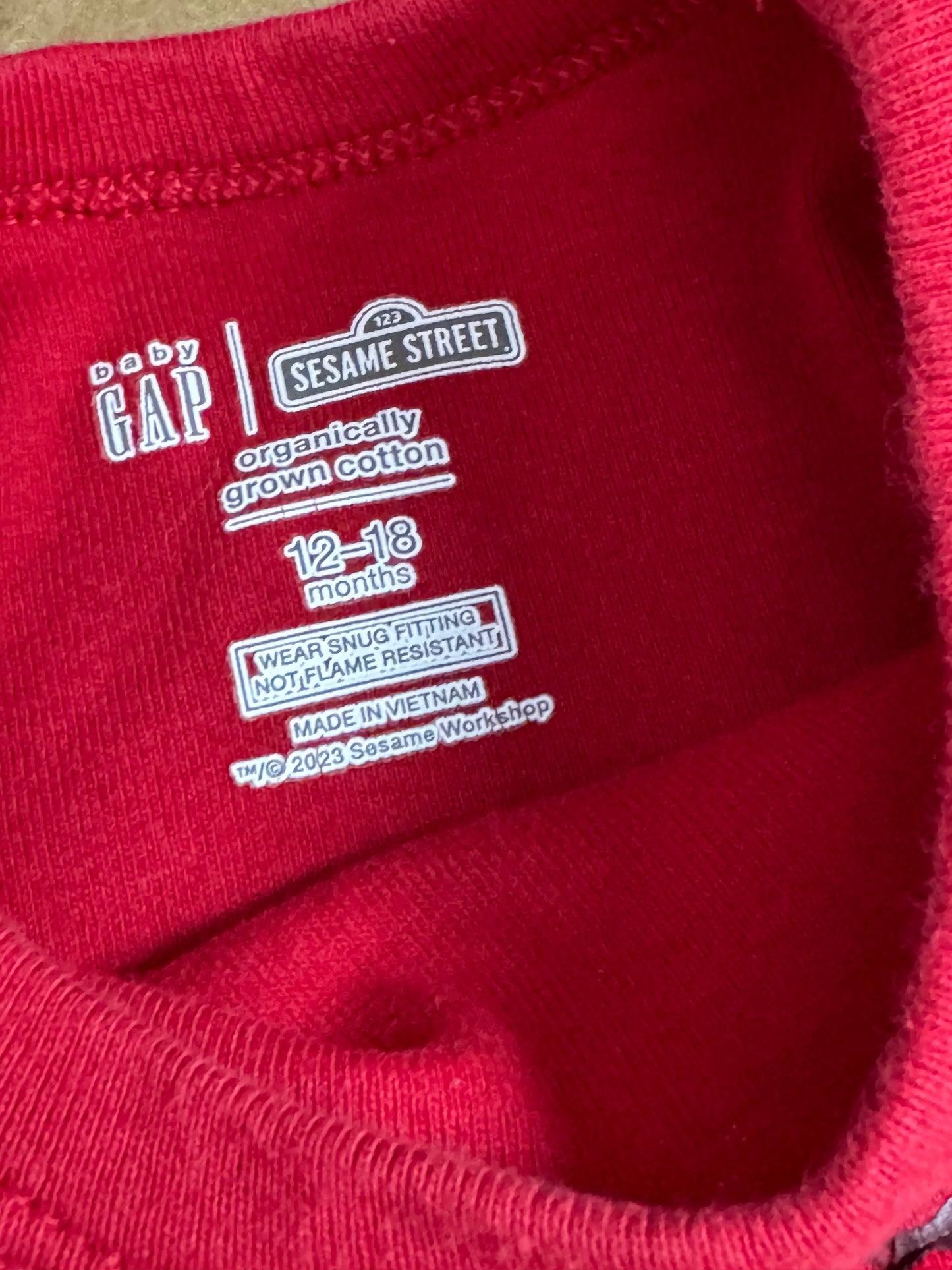 12-18months Elmo Pajamas