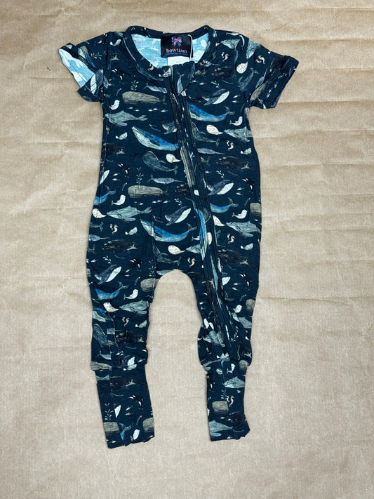 Bamboo Baby whale print pajamas