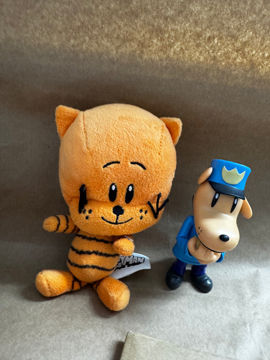 Dog man plush and action figure