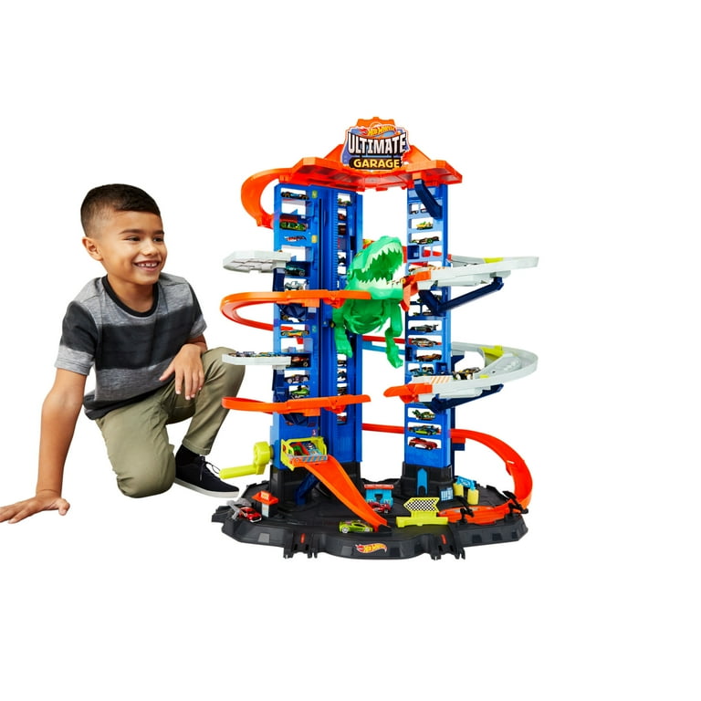 Pick up only~ Hot Wheels Ultimate Garage Robo T-Rex, 3-ft