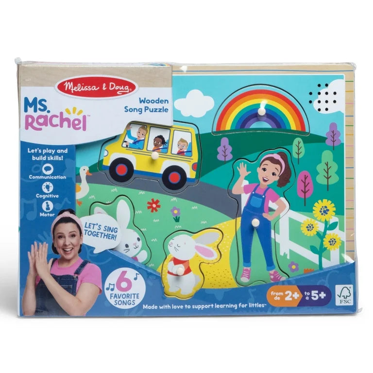 New~Melissa & Doug Ms. Rachel wooden song puzzle