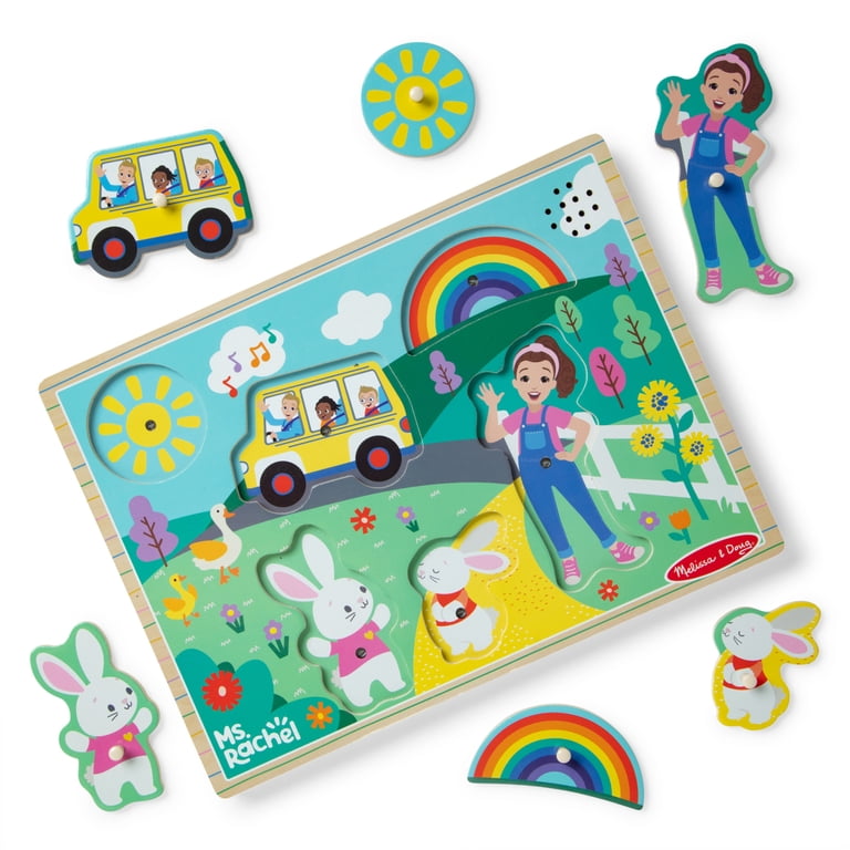 New~Melissa & Doug Ms. Rachel wooden song puzzle