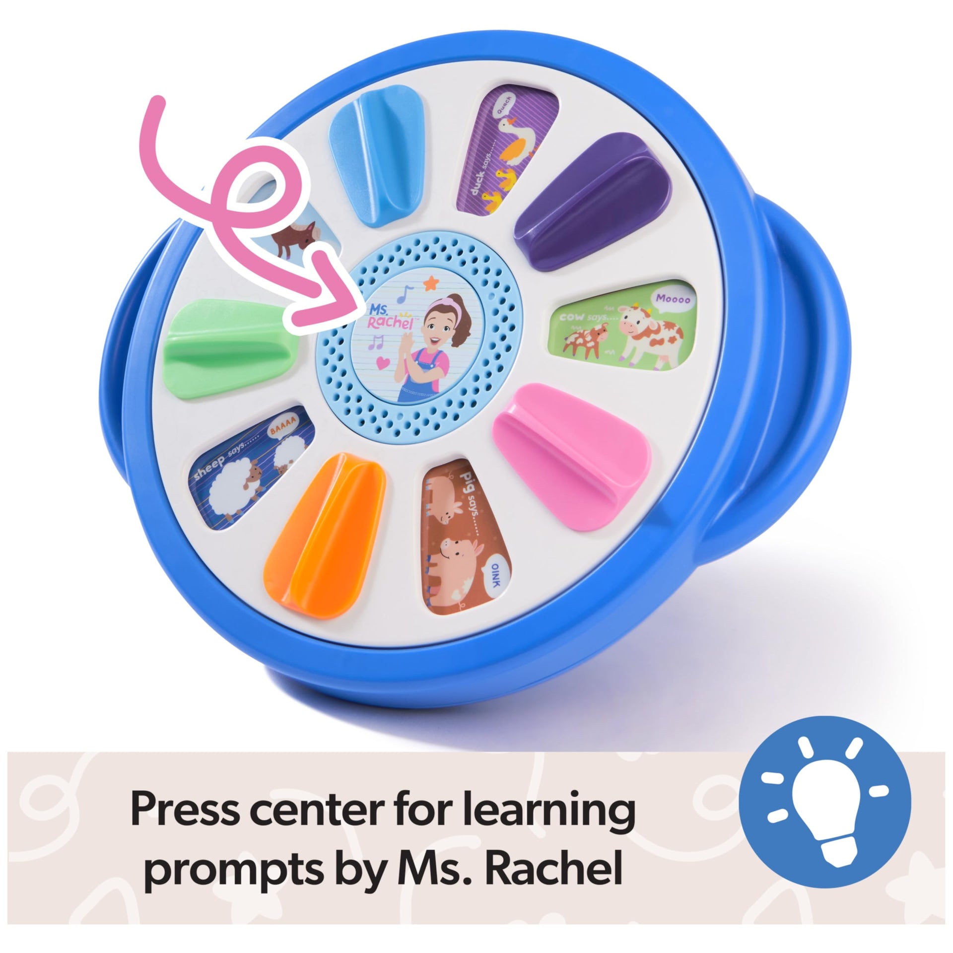 Ms. Rachel Spin Along Learning Wheel