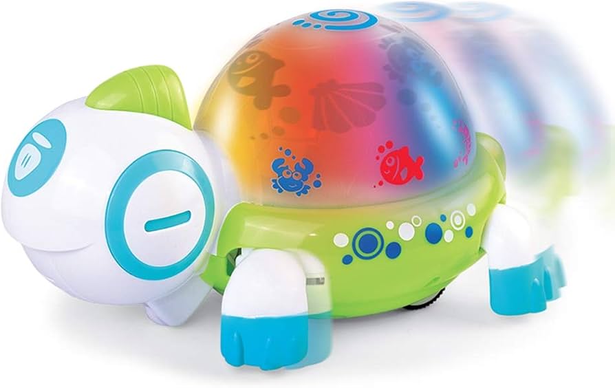 New~ HAP-P-KID Little Learner Walk N Glow Turtle Baby Activity Toy Lights Sound