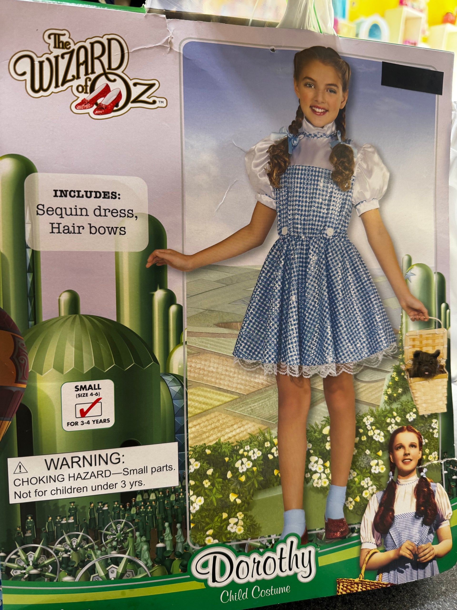 Wizard Of Oz Dorothy Costume size 4-6