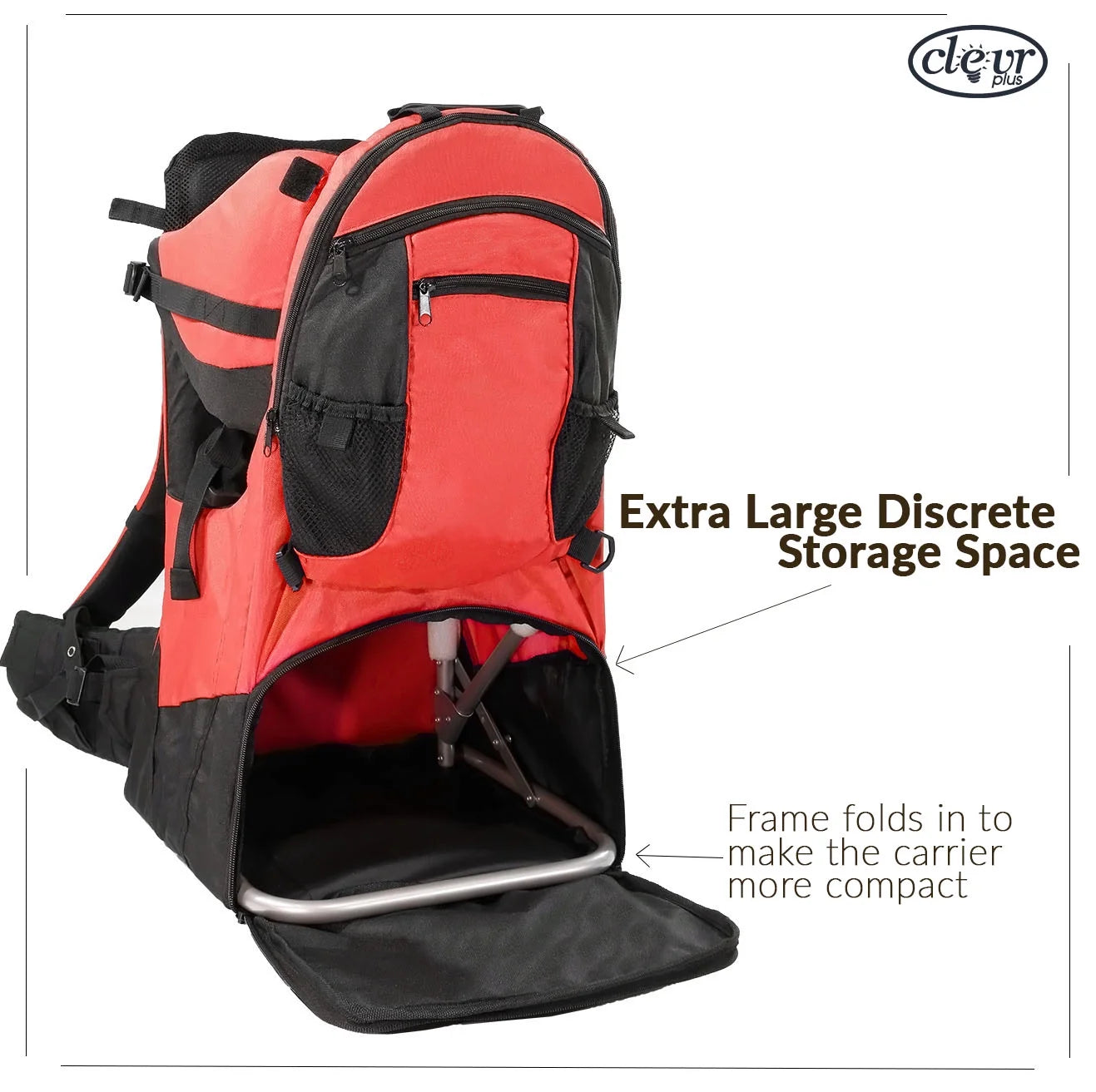 Pick up only~ Clever Red  Backpack Hiking Carrier