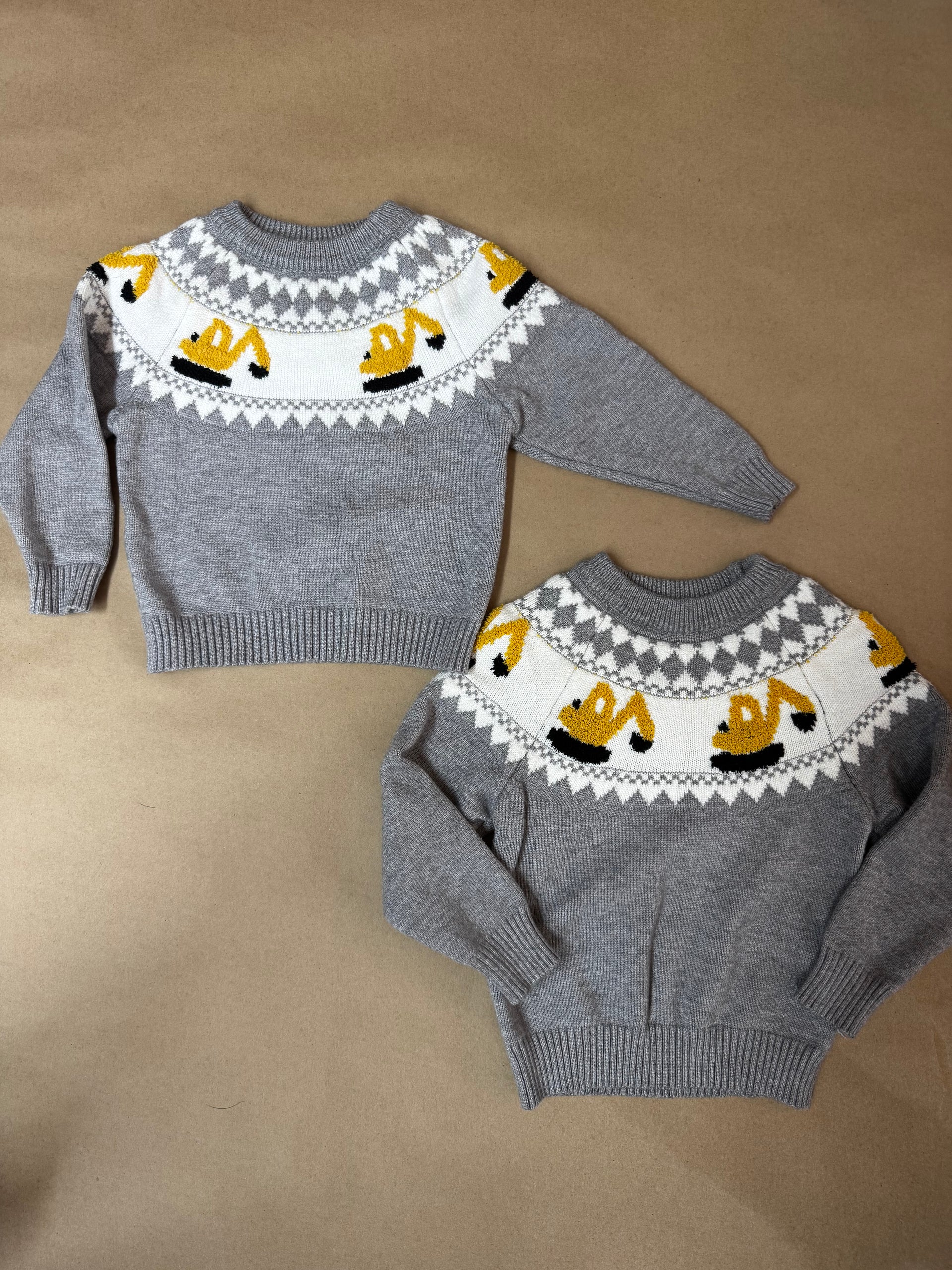 Construction Sweater Sz 9-12 & 3Y