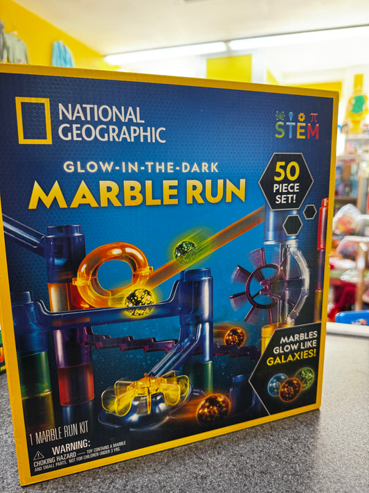 New~ National Geographic™ 50-Piece Glow-in-the-Dark Marble Run