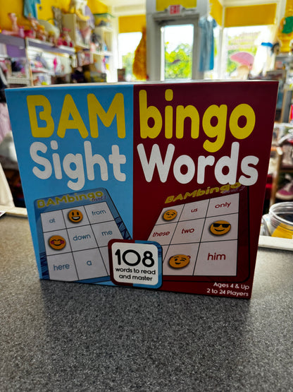 BAM Bingo Sight Words