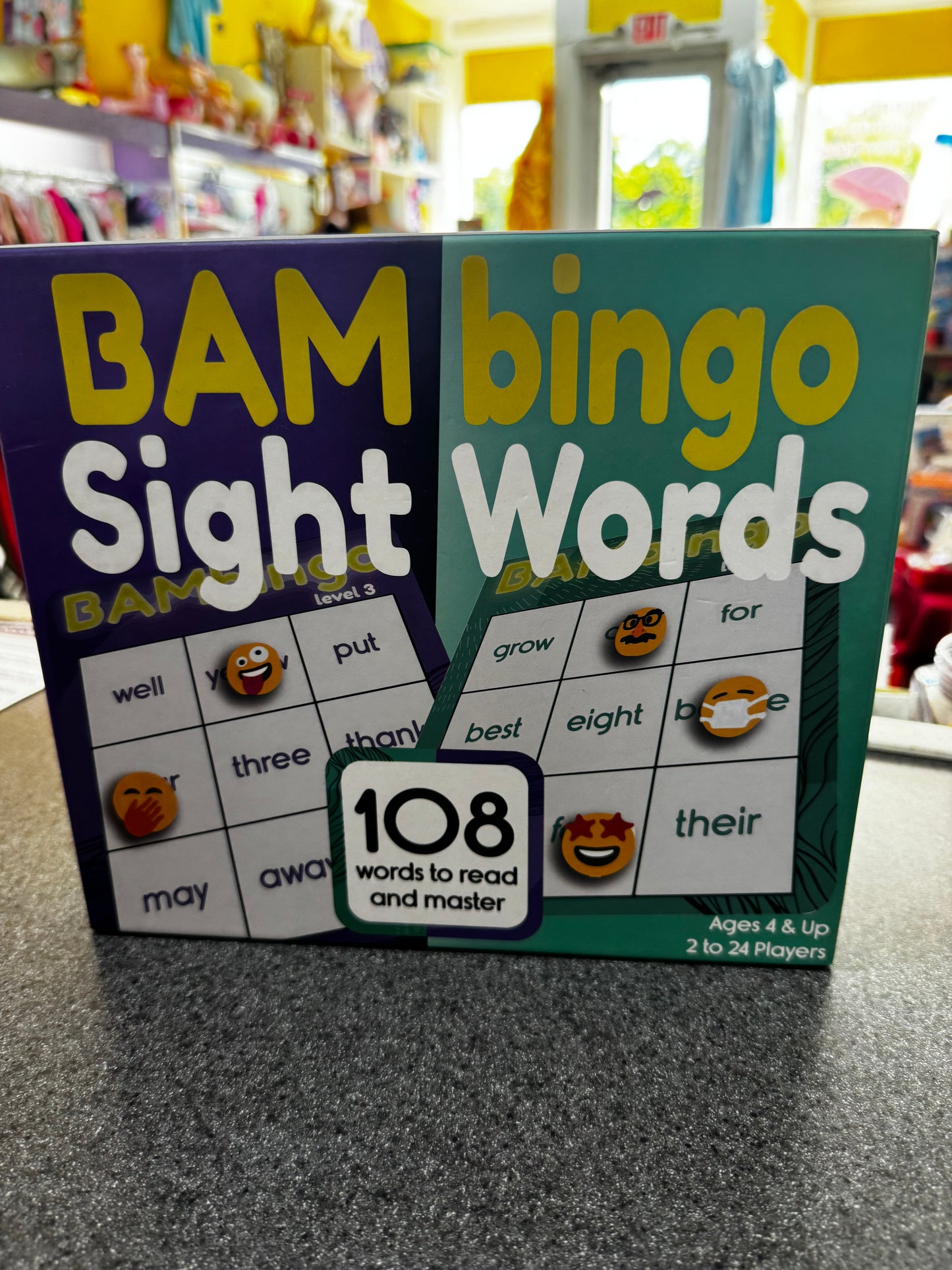BAM Bingo Sight Words