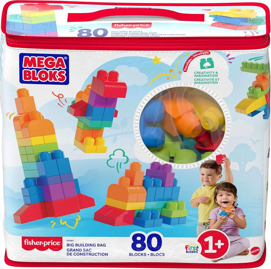 New~ MEGA BLOKS First Builders Big Building Bag Toddler