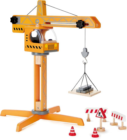 Pick up only~ Hape Playscapes Crane Lift Playset| Construction
