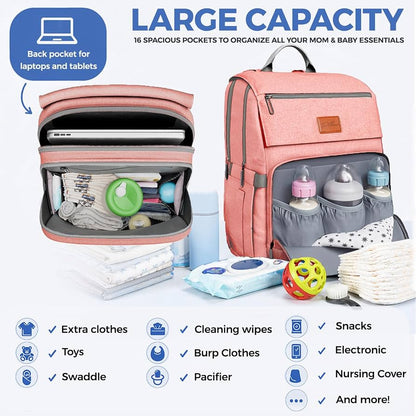 New~ PILLANI Baby Diaper Bag Backpack
