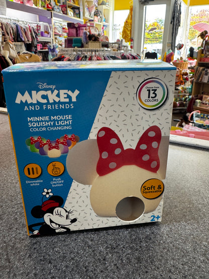 New~ Disney Squish'ems Minnie Mouse Night Light