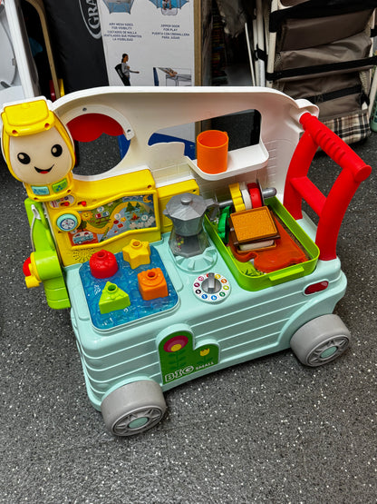 Pick up only~ Fisher-Price Laugh & Learn 3-in-1 On-the-Go Camper infant walker and toddler activity center.