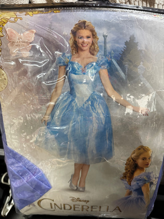 New~ Adult Cinderella Costume 8-10
